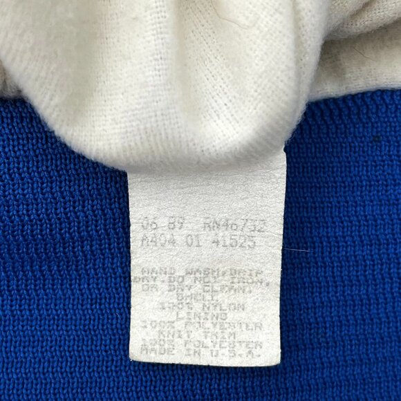 Vintage 80s Chalk Line NFL Buffalo Bills Satin Bomber Spellout Jacket Mens - Picture 2 of 5